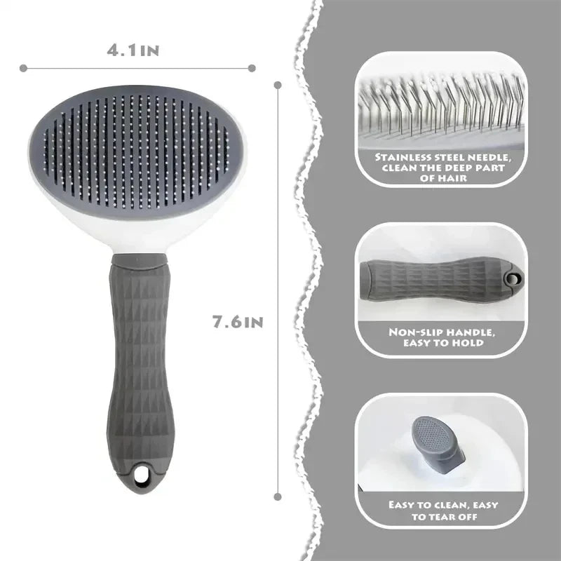 NEW Arrivals Pet Dog Brush Cat Comb Self Cleaning Pet Hair Remover Brush For Dogs Cats Grooming Tools Pets Dermating Comb Dogs Accessories