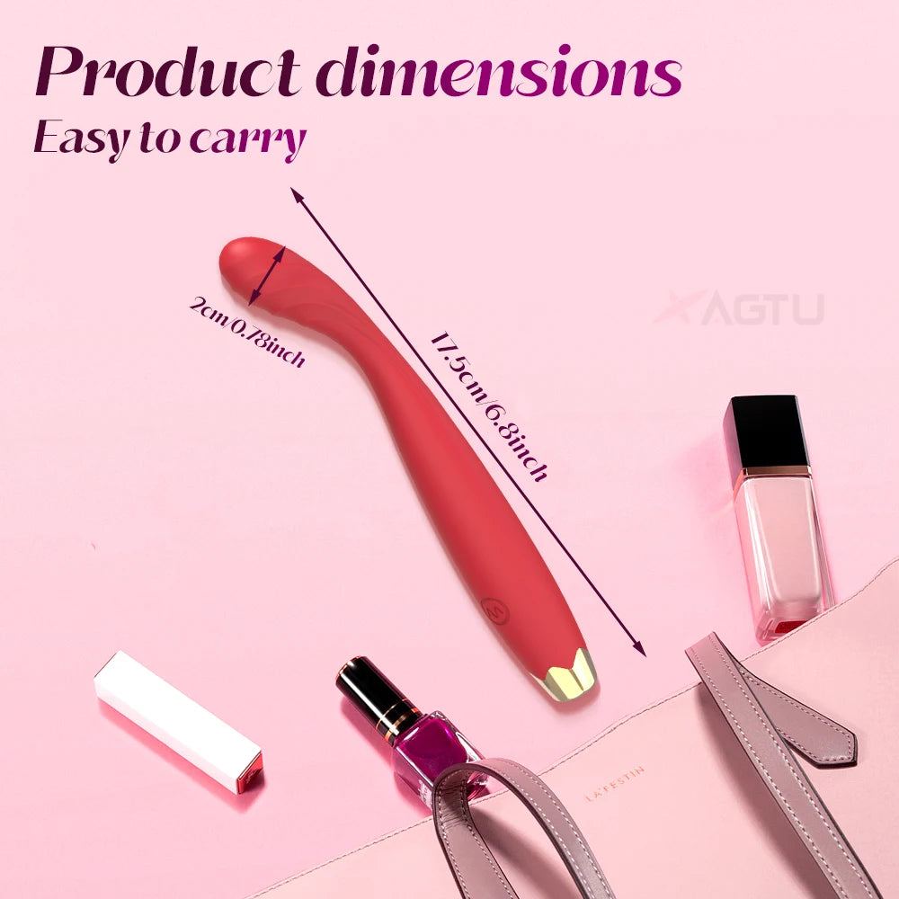 Beginner G-Spot Vibrator for Women 8 Seconds to Orgasm Finger Shaped Vibes Nipple Clitoris Stimulator Sex Toys for Adult Female