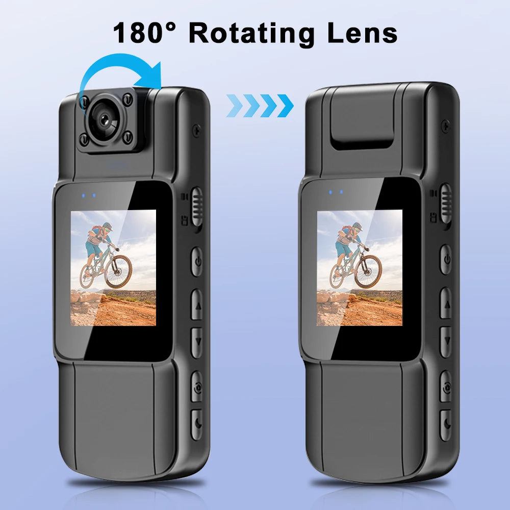 NEW Arrivals 4K 1080P HD WIFI Mini Camera Handheld Back Clip Police Cam Law Enforcement IR Night Vision Smart Portable Camera Car Recorder Accessories Devices Electronics Products