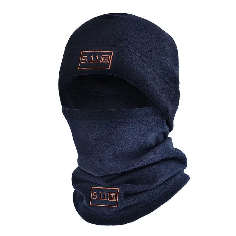 New Arrivals 6 Colors Tactical Fleece Hat & Scarf Set Thermal Head Cover Winter Warm Balaclava Face Mask Sports Cycling Bonnet Neck Protector