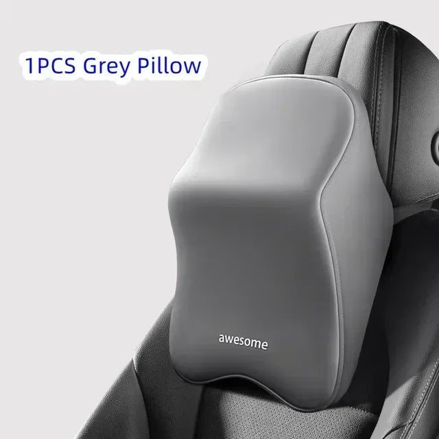 NEW Arrivals Car Lumbar Back Support Headrest Neck Pillow Memory Foam Lumbar Pillow Universal Soft Neck Pillows Cushion Car Seat Cushion