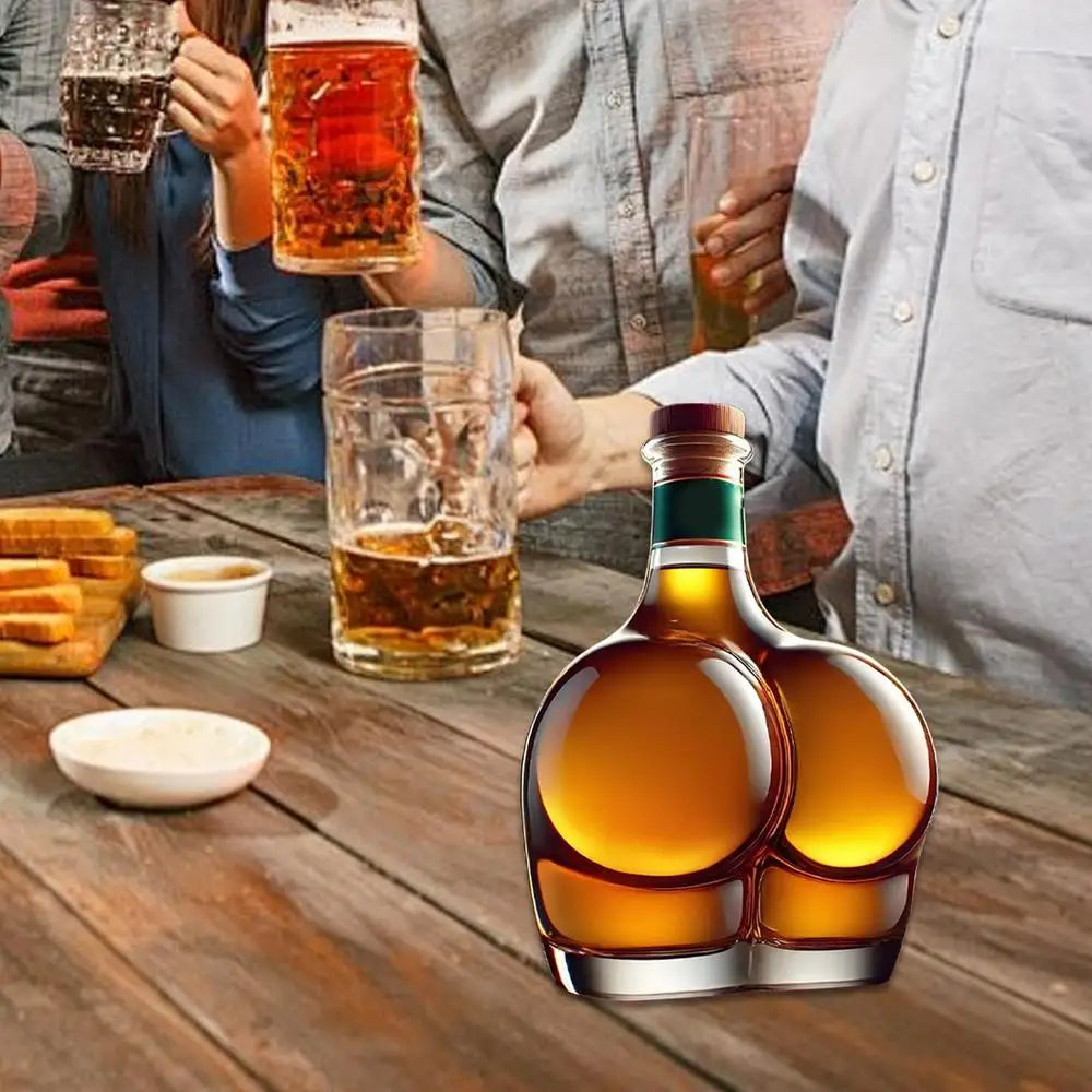 NEW Arrivals Novelty Design Barware Wine Glass Bottle Drinking Container Whiskey Decanters For Liquor Bourbon Tequila Vodka Red Wine Home Office Pubs Restaurant Decoration