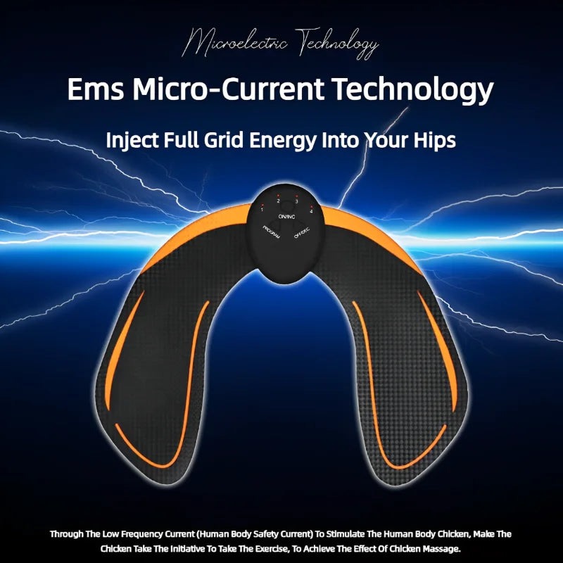 EMS Wireless Buttocks Hip Trainer Muscle Stimulator Abdominal ABS Fitness Body Slimming Massager For Men Women Training Device