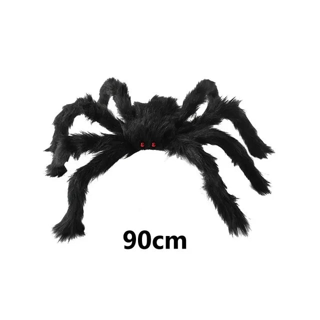 NEW 30-200CM Halloween Big Plush Spider Halloween Decoration Party Props Outdoor Big Spider Decoration Chamber Trick A Prank Big Spider