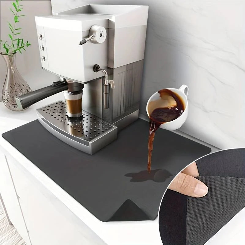 Super Antiskid Large Kitchen Absorbent Draining Mat Super Absorbent Draining Coffee Dish Drying Mat Quick Dry Bathroom Drain Pad