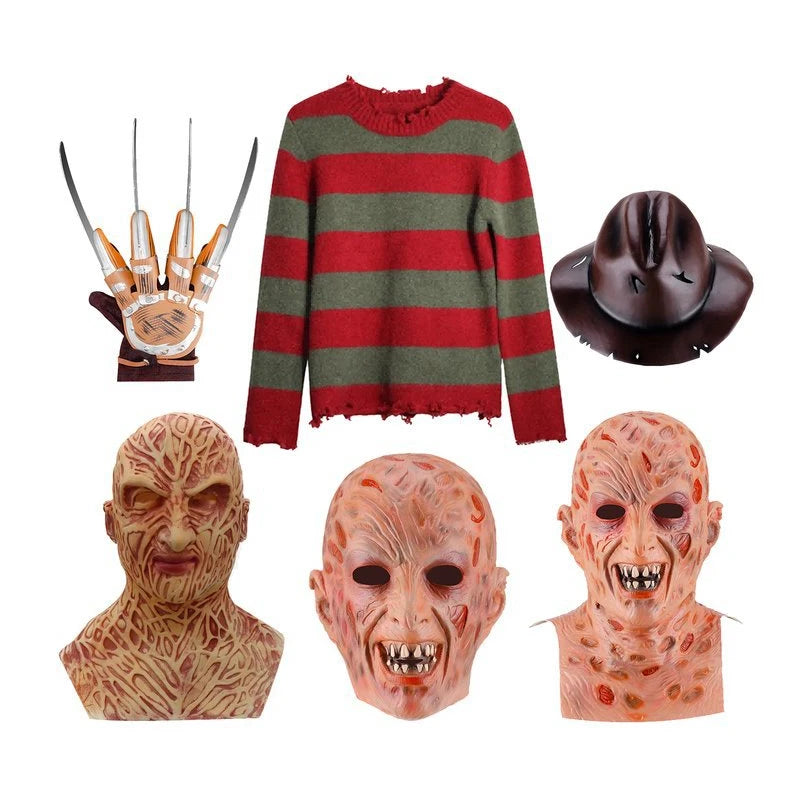 Halloween Original Freddy Krueger Cosplay New Jason Freddy Costume Performance Set Adult Freddy COS Costumes