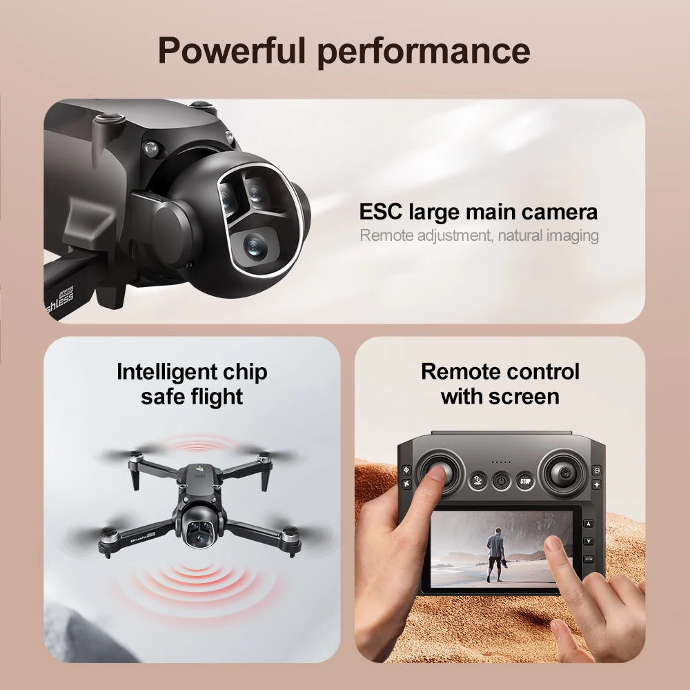 NEW 8K 3 Batteries Xiaomi M7 Drone 4K/6K/8K Professional 8K HD Aerial Photography Drone 5G WIFI Brushless Power RC Foldable Quadcopter Drone