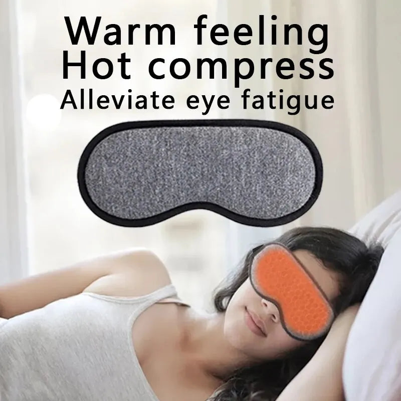 USB Steam Eye Mask Electric Heating Hot Compress Intelligent Heating Sleep Shading 3D Eye Protection