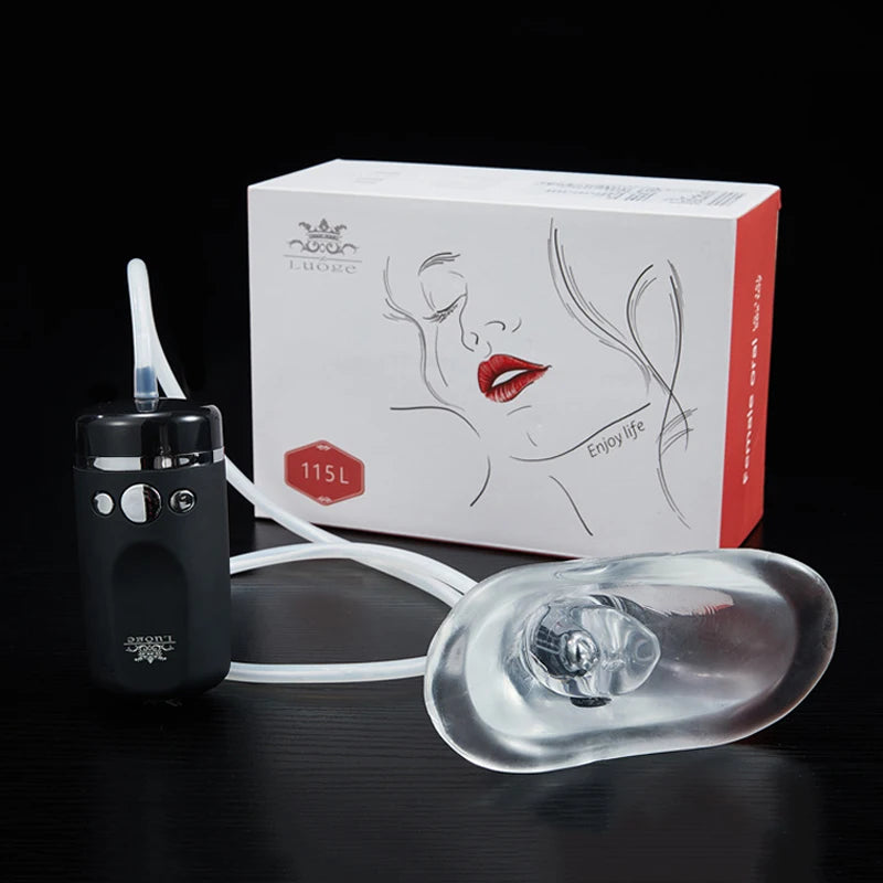 TPE Pussy Strong Vacuum Oral Sucking Pump Vibrator Tongue Licking Pussy Clitoris Nipple Vagina Stimulator Electric Sex Toys
