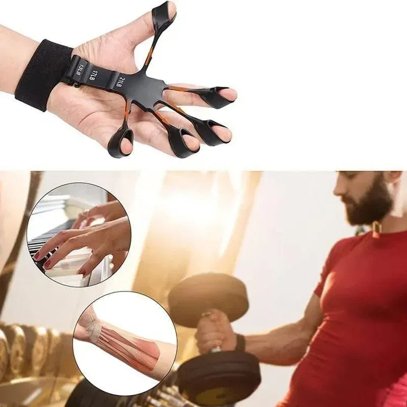 New Silicone Finger Trainer 5 Finger Wrist Stretcher Finger Strength Recovery Flexion and Extension Vein Trainer Sports