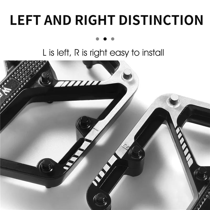 NEW Bicycle Professional Pedals Sealed DU Bushing Pedals Mountain Road Bike Nonslip Pedal Aluminum Alloy MTB Pedal Bicycle Parts Accessories Sports Supplies