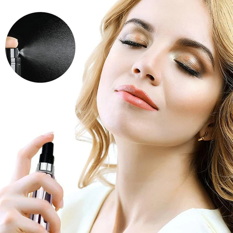 NEW 4Pcs 5ml Perfume Atomizer Portable Liquid Container for Cosmetics Traveling Mini Aluminum Spray Empty Refillable Bottle