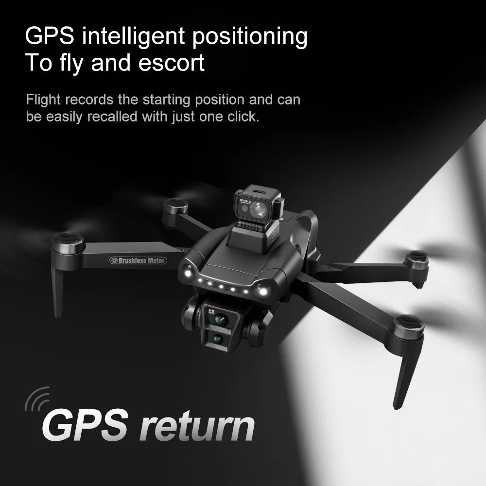 NEW Xiaomi V198MAX GPS Drone 8K Professional Camera Laser Video Recording Aerial FPV Brush Laser Obstacle with Large Screen Remote Control Folding Drone + 3 Batteries Set