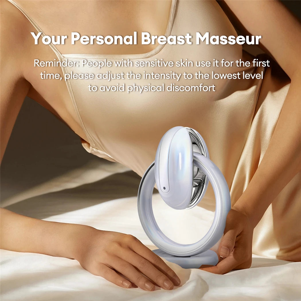 CkeyiN Electric Breast Massager EMS Pulse Bust Lift Enhancer Wireless Sonic Vibration Breast Enlargement Bra Anti-Chest Sagging