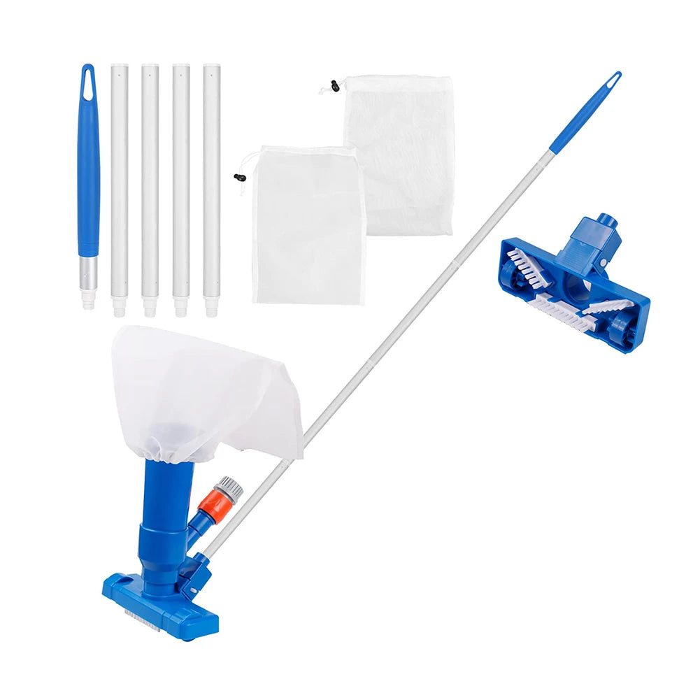 Portable Swimming Pool Vacuum Cleaner Cleaning Tool Disinfect Suction Head Pond Fountain Pool Vacuum Cleaner Brush with Handle