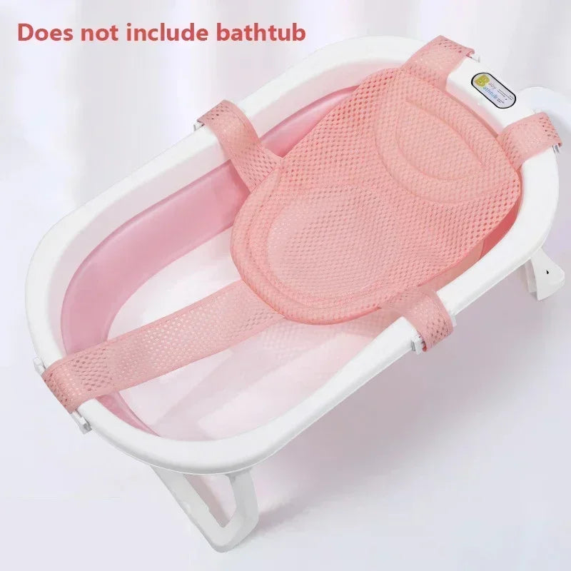 NEW Arrivals Baby Bath Support Pad Foldable Floating Seat Adjustable Newborn Bathing Cushion Infant Safety Net Hammock Babies Personal Care Supplies