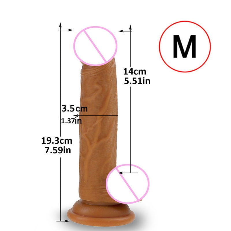 Skin Feeling Realistic Dildo for Women Soft Huge Penis with Suction Cup Female Masturbate Lesbain Anal Sex Toys for Adults 18+