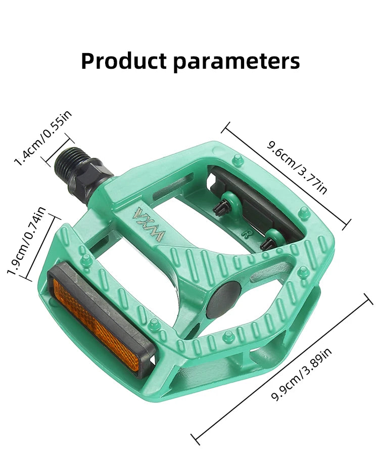 NEW Arrivals Bicycle Aluminum Alloy Anti-Slip MTB Bike Ultralight Pedal Dustproof Waterproof Seal Double DU Flat Professional Pedals Cycling Parts Accessories
