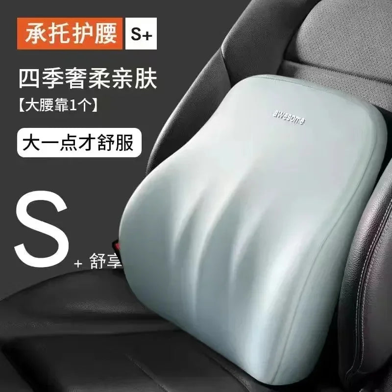 NEW Arrivals Car Lumbar Back Support Headrest Neck Pillow Memory Foam Lumbar Pillow Universal Soft Neck Pillows Cushion Car Seat Cushion