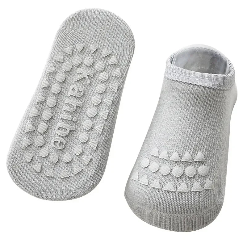 NEW 0-6Yrs Baby Knee Cotton Pads Socks Set for Girls Boys Summer Solid Color Anti Slip Socks Kid Crawling Safety Floor Sock Leg Knee Protector