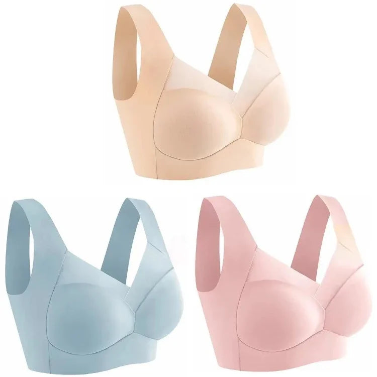 NEW Arrivals L(50KG) -6XL(110KG) Top Quality Ice Silk Seamless Sport Bra Gather Prevent Sagging Underwear No Steel Ring Comfortable Large Size Bra Sexy Vest Bralette Chubby Ladies Underwear