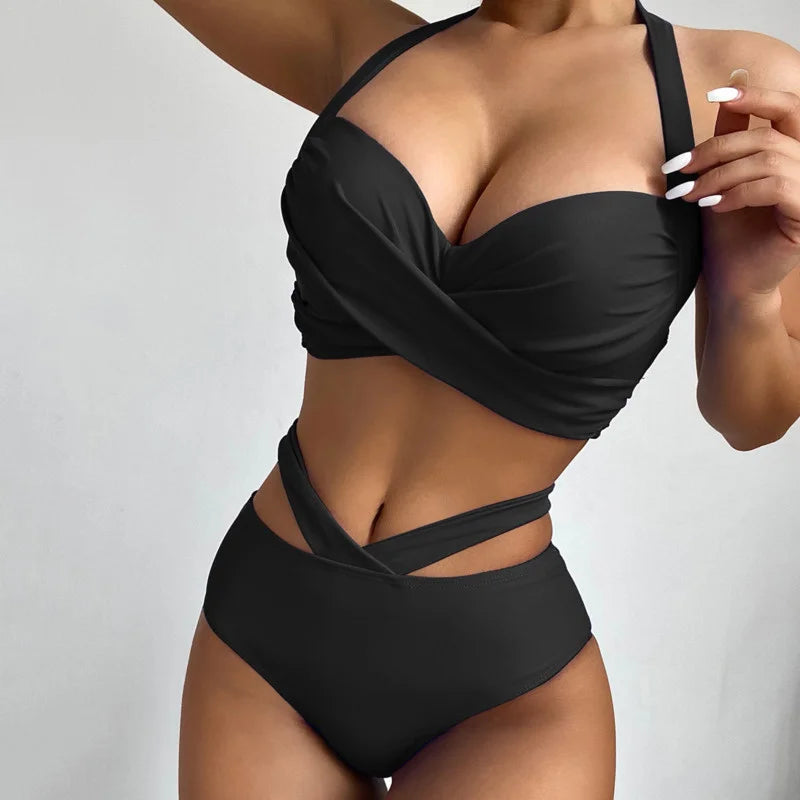 NEW Sexy Snakeskin Swimsuits Push Up Bikini Female Swimwear Beach Wear Brazilian Bikinis Women's Swimming Bathing Suit