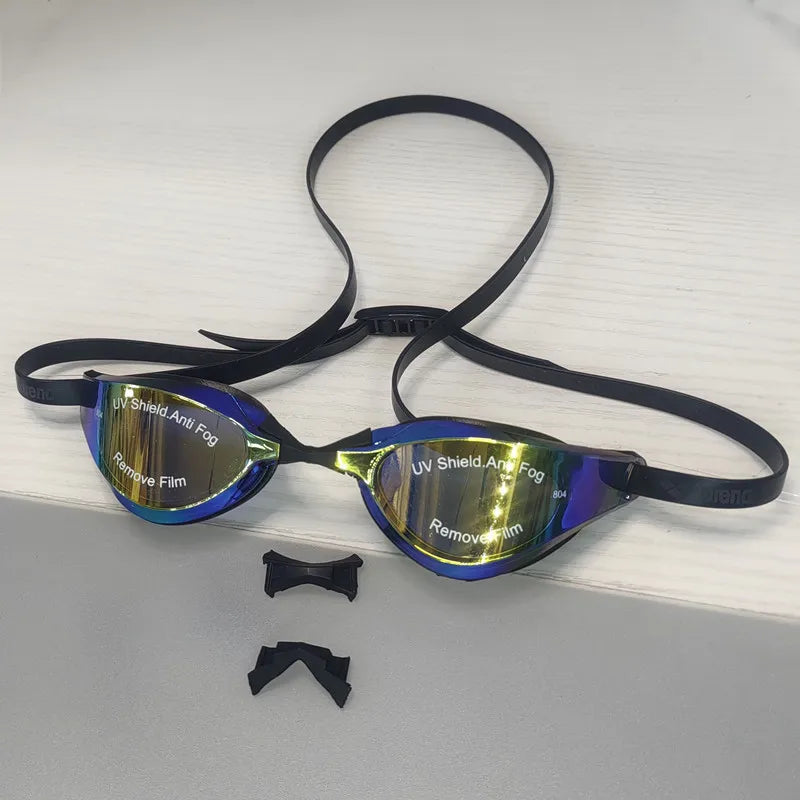 NEW 2PCS Set 3 Colors 100% Original ARENA Professional UV Protection Goggles + Case Adults Racing Goggles Anti-Fog Glasses Waterproof HD Swimming Eyewear Adjustable Swimming Accessories