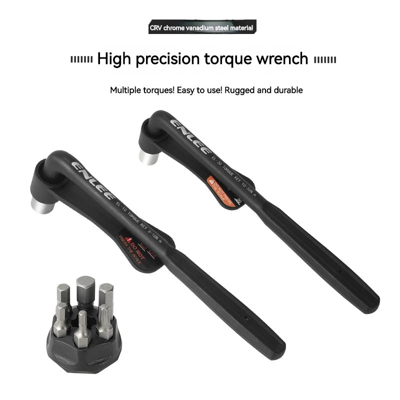 NEW Arrivals Bicycle Portable Torque Wrench Inner Hexagon Set 10-20NM High Precision Torque Tool Set Bicycles Convenient Torque Wrench Bikes Repair Tools Sports Supplies