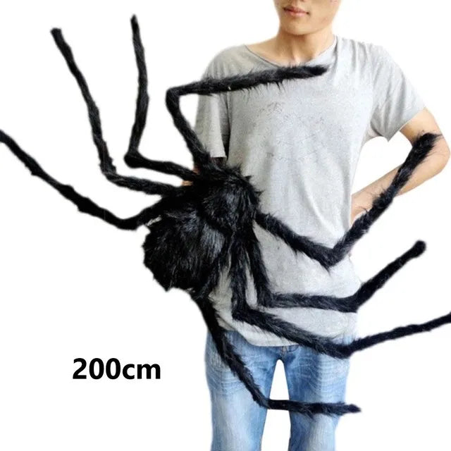 NEW 30-200CM Halloween Big Plush Spider Halloween Decoration Party Props Outdoor Big Spider Decoration Chamber Trick A Prank Big Spider
