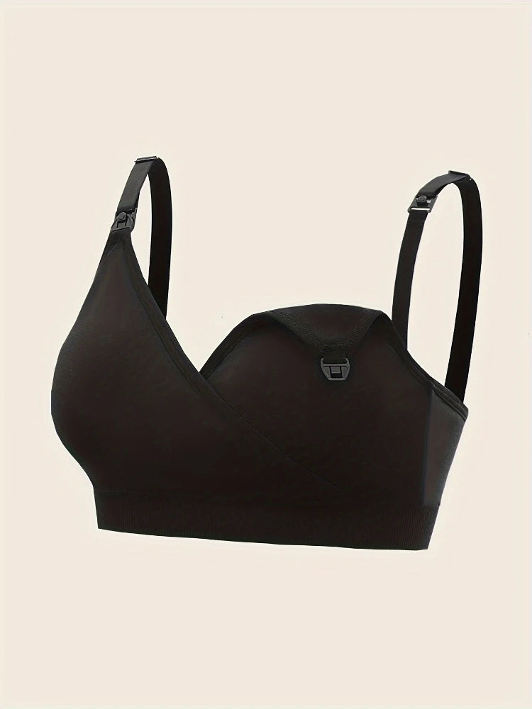 NEW Arrivals 3 PCS Set Breathable Front Open Nursing Bra Maternity Underwear Pregnancy Bra Full Cup Wireless Comfortable Breastfeeding Bra