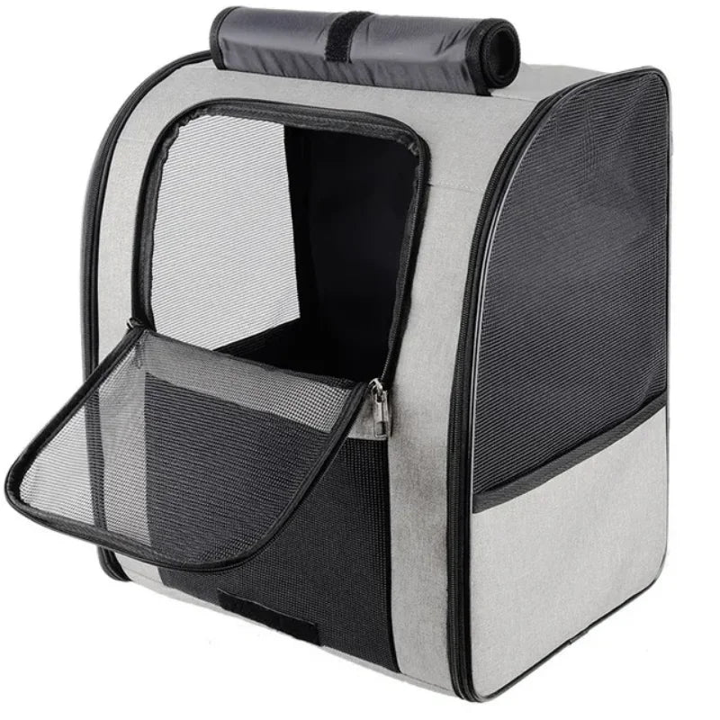 NEW Arrivals Pet Cat Puppy Backpack Large Space Breathable Portable Outdoor Hiking Travel Bag Backpack Cat Small Dog Transport Cat Backpack Pet Supplies