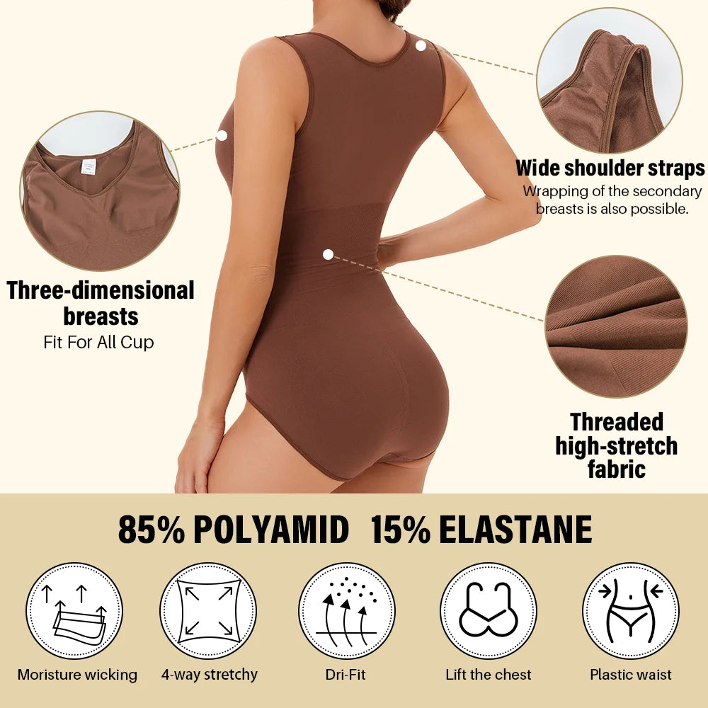 NEW Arrivals 2 PCS Slimming Bodysuit Women One-Piece Shapewear Corset Reducing Body Shaper Modeling Underwear Tummy Control Panties Briefs
