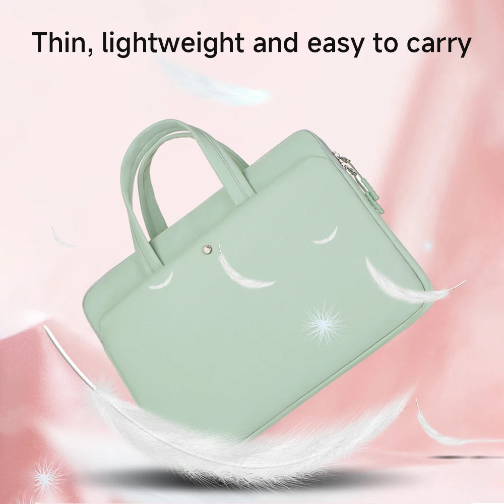 Women Laptop Case Briefcase 13.3in 14.6in 15.6in Handbag for Tablet Mobile Phone Laptop Bag for Mac Book Air Pro Lenovo Xiaomi HP