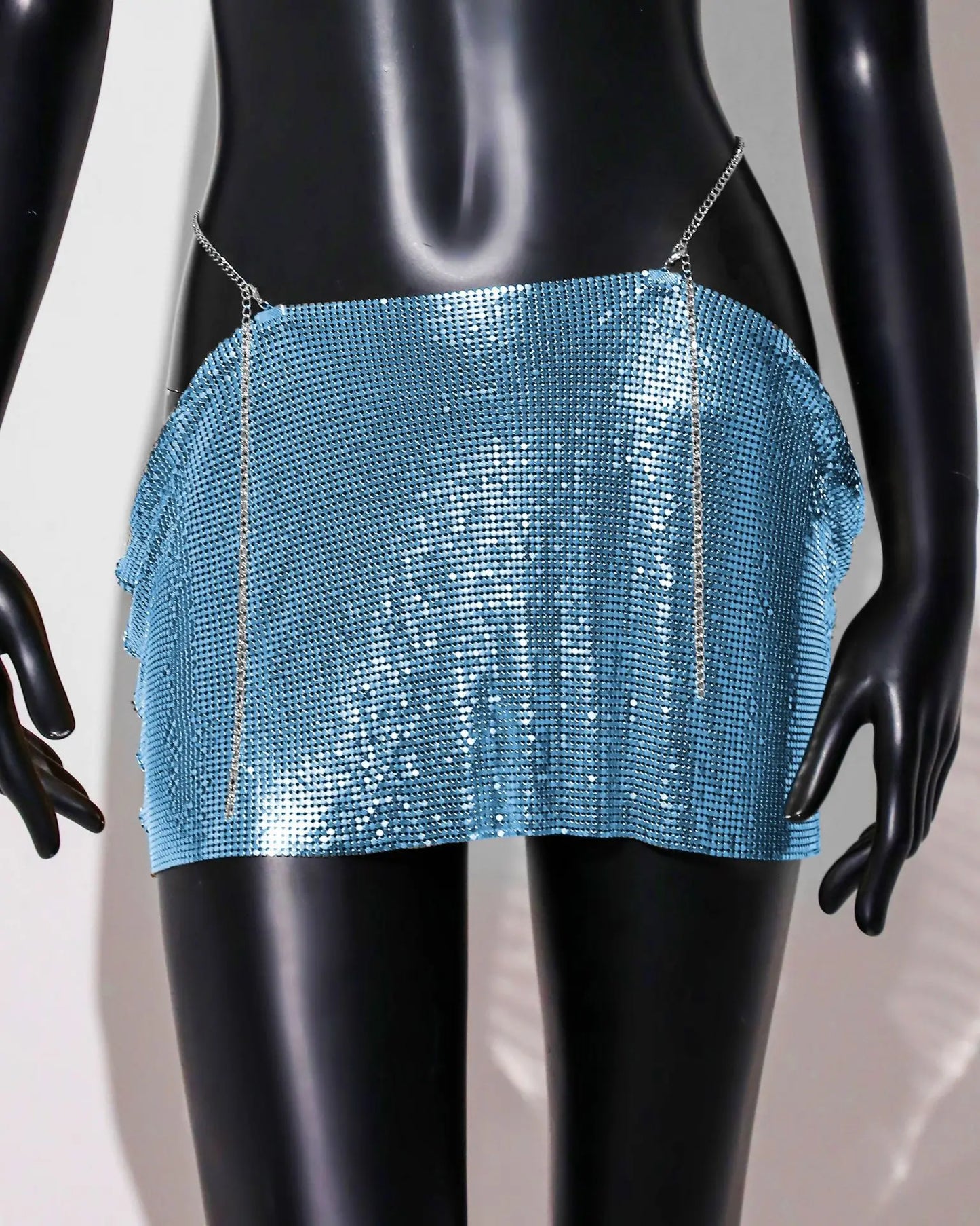 NEW Arrivals 9 Colors Metal Sequins Beach Mini Skirt for Women Summer Nightclub Party Skirt Rave Festival Outfit Streetwear Nightclub Party Skirts