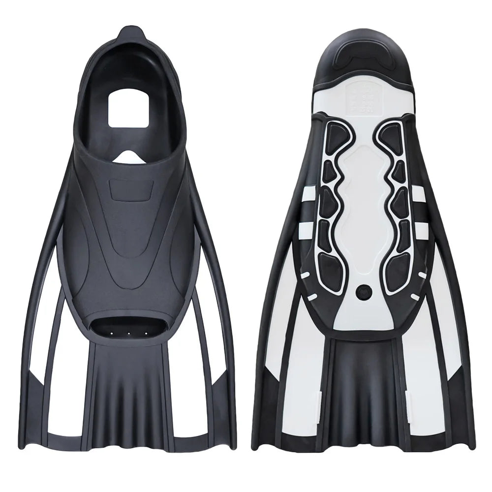 NEW XS(35-36) - XL(43-44) Size 4 Colors Silicone Swimming Fins Full Foot Pocket Floating Buckles Snorkeling Diving Flippers Adults Training Lap Swim Shoes