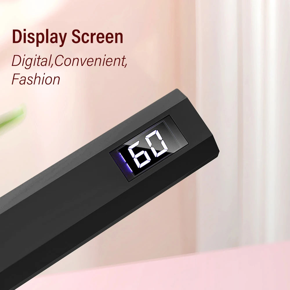 NEW Arrivals Mini Nail Lamp with LED Display Portable Mini UV Light for Gel Nails with 2 Timers Fast Charging Small UV Light Manicure Nails Care Accessories Cosmetics Supplies