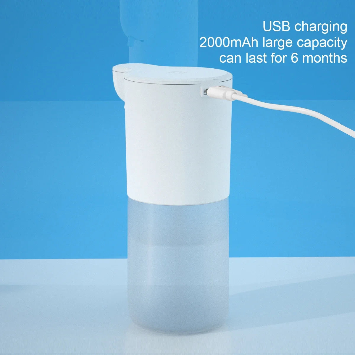 USB Charging Automatic Induction Mini Foam Soap Dispenser Smart Infrared Touchless Hand Washer Kitchen Bathroom Dispenser 2pcs