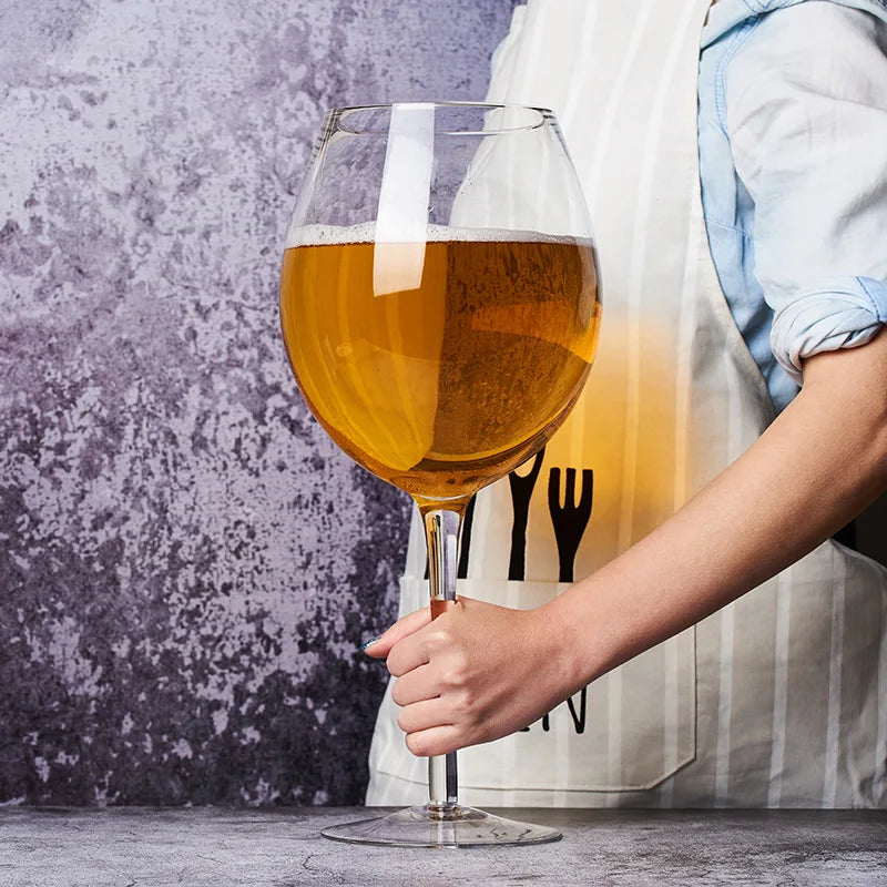 3200ML Large Beer Glass Creative Parody of Large Capacity Wine Glasses Giant Tall Glasses