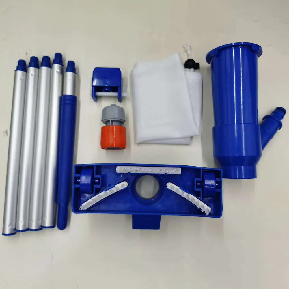 Portable Swimming Pool Vacuum Cleaner Cleaning Tool Disinfect Suction Head Pond Fountain Pool Vacuum Cleaner Brush with Handle