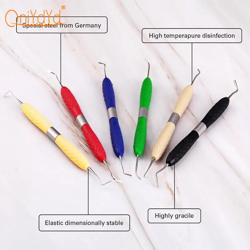 Dental Resin Filled Restorative Instrument Filler Aesthetic Restoration Knife Silicone Handle Dentistry Tools