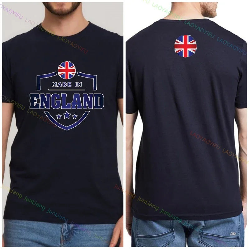 NEW Arrivals S-4XL Summer New Shirt England Flag Badge Unisex Patriotism Graphic T-Shirts Women's T-Shirts Men T-shirt Short Sleeve Tee Women Men Casual Sports Supplies