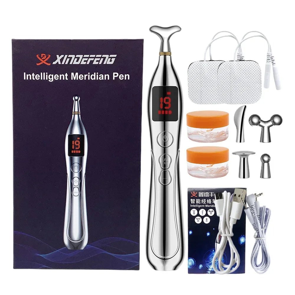 NEW Arrivals Intelligent Electronic Acupuncture Pen Electric Acupuncture Physiotherapy Pulse Massager Muscular Pain Relief Muscle Relax Stimulation Health Care Supplies