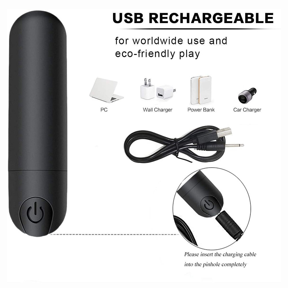 Vibrating Remote Control Powerful Mini Bullet 10 Modes for Women Clitoris Stimulator Dildo Adult Sex Toy Anal Massage Vibrator