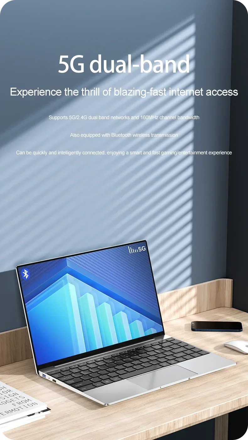 NEW Arrivals 14.1" Ultra Slim Laptop 16GB RAM 2TB SSD Intel N3700 Notebook Gamer 1920*1080 Display Office Study Computer PC Windows 11 Pro Laptops Computer Accessories Devices Supplies Electronics Products