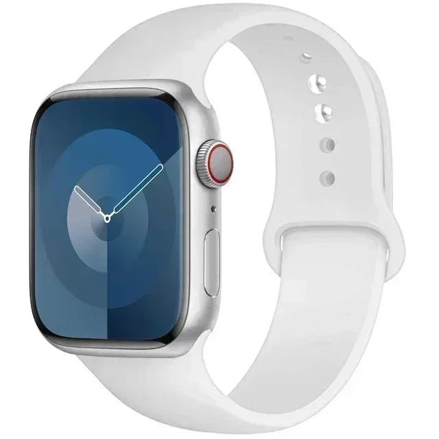 Original Silicone Strap For Apple Watch Band 44mm 38-40 42-46 41-45 46MM 49 mm Bracelet Watch Serie Accessories 10 9 7 4 5 6 8 SE Ultra 2 3 Electronics Supplies