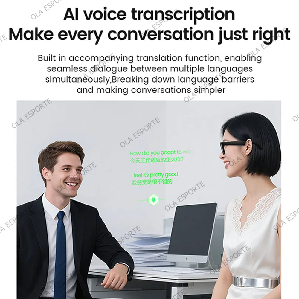 NEW Arrivals 4K AI Smart Glasses Multifunction Camera Bluetooth Call Voice Assistant Music Player Translate Glasses UV Polarized Sunglasses Xiaomi Outdoor Business Meetings Spy Glasses