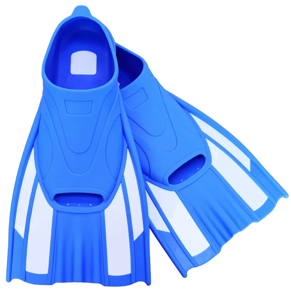 NEW XS(35-36) - XL(43-44) Size 4 Colors Silicone Swimming Fins Full Foot Pocket Floating Buckles Snorkeling Diving Flippers Adults Training Lap Swim Shoes