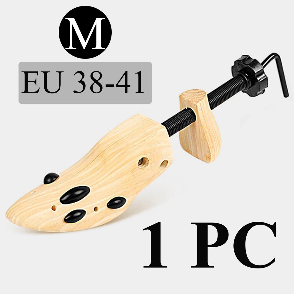1/2PCS Set 34-46 EU Size Wooden Shoe Trees Shaper Adjustable Shoe Stretcher Expander Men Women Unisex Length Width Shoes Extender Keeper Heels Footwear Accessories