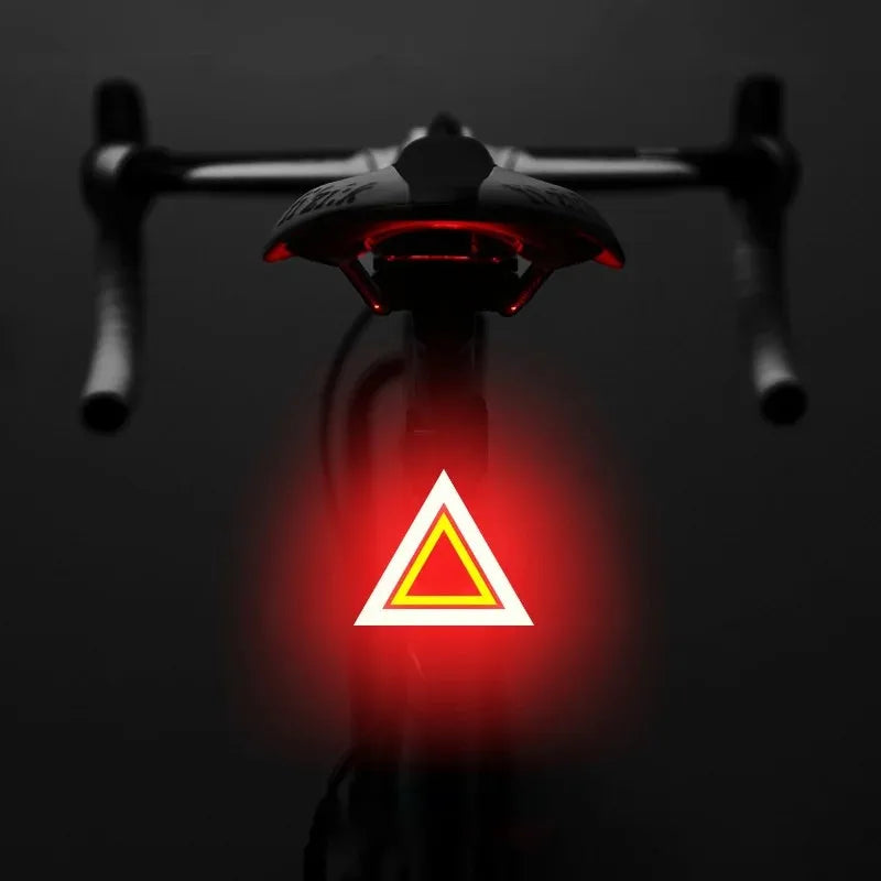 NEW Arrivals Wine Glass/Bone/ Steering 3 Styles Multi Lighting Modes Bicycle Tail Light Cycling Lamp USB Rechargeable Led Flash Tail Rear Lights MTB Seat Post Bike Accessories Sports Supplies