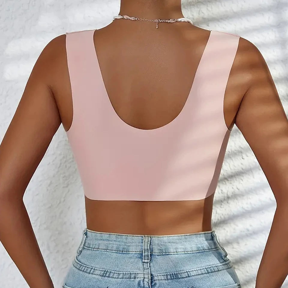 M - 9XL Plus Size 6 Colors Lace Wireless Front Closure Bra Backless Lingerie Adjusted Push Up Women Girls Brassiere Southern Gorge Underwear Lift Up Bra Female Ladies Sexy High Quality Fashion Underwear Products